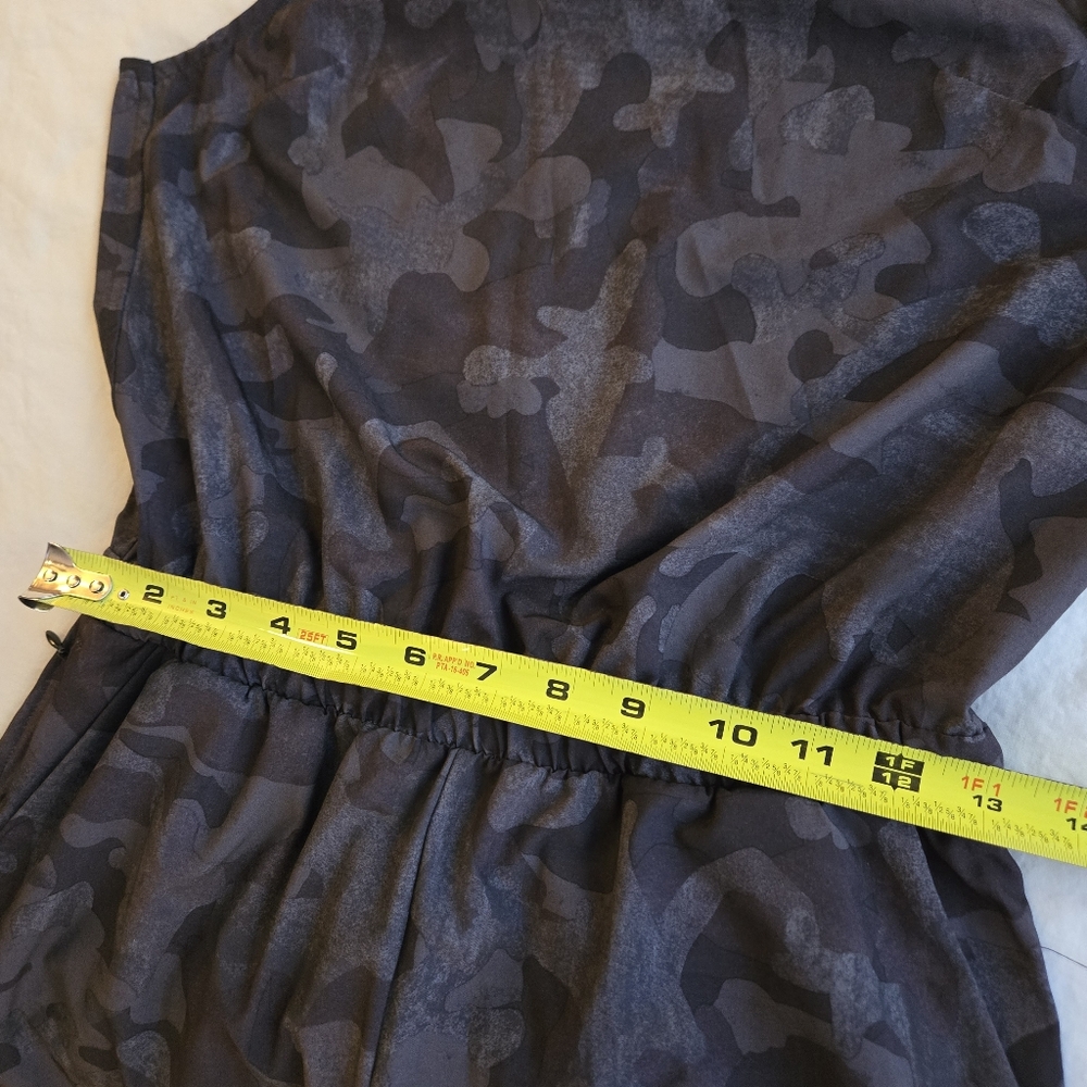 Zella Getaway Blouson Romper XS Grey Depths Say My Name Camo - Picture 6 of 9